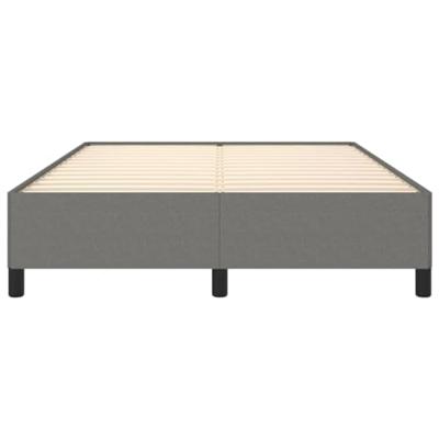 Bedframe stof donkergrijs 140x190 cm