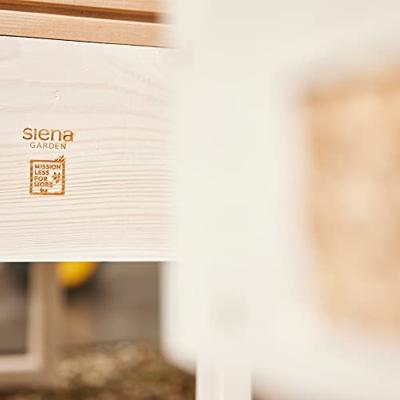 Siena Garden Belina Box S 6451 Plantenbak Dennenhout, Kunststof Natuur