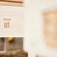 Siena Garden Belina Box S 6451 Plantenbak Dennenhout, Kunststof Natuur - thumbnail