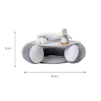 Opblaasbare zit - NUBY - Zit & Speel op de vloer - Afneembaar dienblad - Vanaf 6 maanden - Grijs - thumbnail