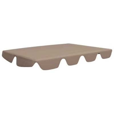 VidaXL Vervangingsluifel voor schommelbank 188/168x145/110 cm taupe