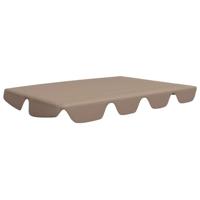 VidaXL Vervangingsluifel voor schommelbank 188/168x145/110 cm taupe - thumbnail