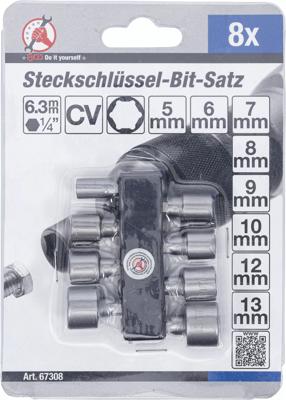 BGS technic socket wrench bit set 5-13mm