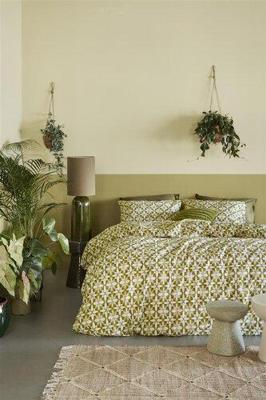 Beddinghouse Beddinghouse Dekbedovertrek Mae Groen 240x200/220 cm