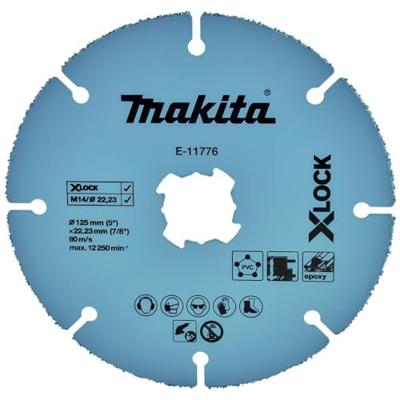 Makita Accessoires Doorslijpschijf 125x22,23x2,0mm - E-11776 E-11776 Makita Accessoires Doorslijpschijf 125x22,23x2,0mm - E-11776 E-11776