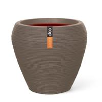 Capi nature rib nl bloempot tapered round 42x38 cm Taupe - thumbnail