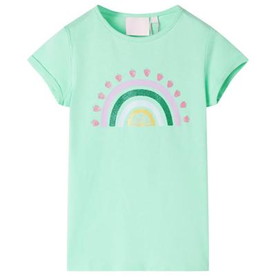 Kindershirt 128 felgroen Kindershirt 128 felgroen