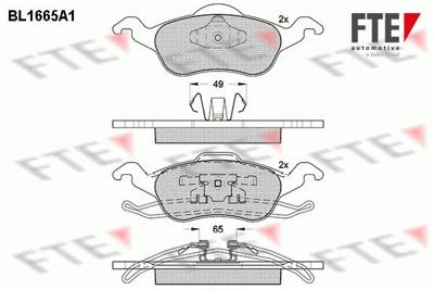 Remblokken set BL1665A1