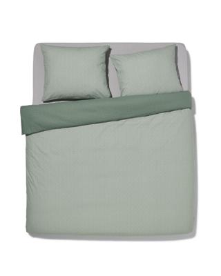 HEMA Dekbedovertrek Zacht Katoen 200x220 Stipjes (groen)