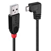 Kabel USB 2.0a naar Micro USB B LINDY 31975 50 cm Zwart - thumbnail