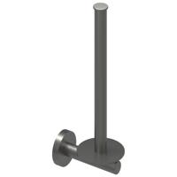 IVY Reserverolhouder - wand model - 2 rollen - Geborsteld metal black PVD 6500406 - thumbnail