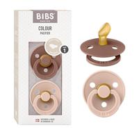 BIBS Fopspeen 0-6 Maanden Anatomic Blush/Woodchuck - thumbnail