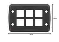 CONTA-CLIP KDS-Set 6/10 BK Kabeldoorvoering Montagegat: M5 Polyamide 6.6 Zwart 1 stuk(s) - thumbnail