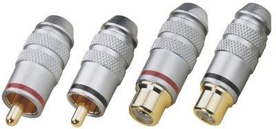 Monacor T-711G/SW Cinch-stekker Monacor T-711G/SW Cinch-stekker