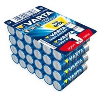 Varta Longlife Power AAA Micro LR03 batterij (verpakking met 24 stuks) Alkaline Batterijideaal voor speelgoed zaklamp controller en andere apparaten op batterijen, blauw, metallic