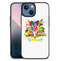 Apple iPhone 13 mini Hoesje Cat Color - thumbnail