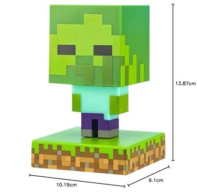 Minecraft Icon lamp - Zombie