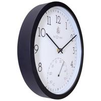 NeXtime NE-4313 Marigold Buitenklok met Temperatuur Aanduiding 30.5 cm Zwart/Wit - thumbnail