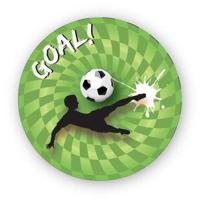 Haza Witbaard Sportieve goal borden 23cm 8 stuks - thumbnail
