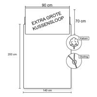 Gabby&apos;s Poppenhuis Dekbedovertrek Dollls - 140 x 200 cm - Katoen - 70 x 90 cm - thumbnail