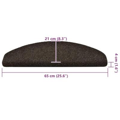 Trapmatten zelfklevend 30 st 65x21x4 cm donkerbruin