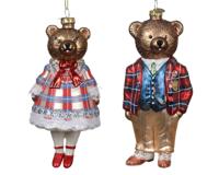 Beer glas l7.3b6.8h16 cm bruin a2 kerst Decoris - Decoris - thumbnail