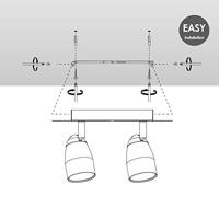 Home sweet home LED opbouwspot Gina 2 lichts ↔ 23,5 cm - wit - thumbnail