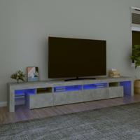Tv-meubel met LED-verlichting 260x36,5x40 cm betongrijs - thumbnail