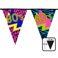 Vlaggenlijn 80&apos;s party - thumbnail