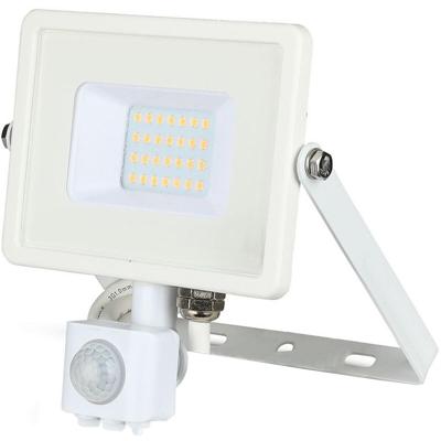LED Bouwlamp 20W met Bewegingssensor - Warm Wit 3000K - Samsung LEDs