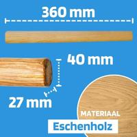 SW STAHL Sw-stahl hamersteel hammer handle f.1000gr ash curved - thumbnail