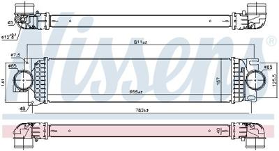 Intercooler, inlaatluchtkoeler 961234