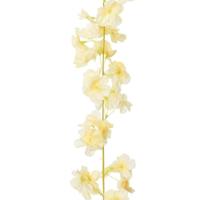 VidaXL Kerstslingers met bloemen 6 st 180 cm champagnekleurig - thumbnail