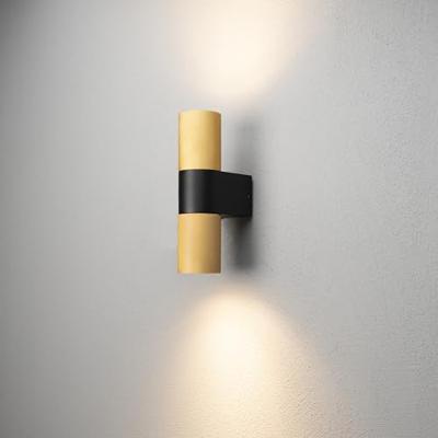 Wandspot temi 2x7W goud en zwart Konstsmide - Konstsmide