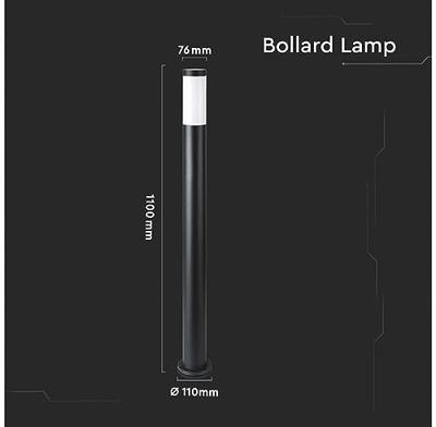Dally XL LED sokkellamp - 110cm - IP44 waterdicht - E27 fitting - Buitenlamp - Padverlichting - Zwart - Staande buitenlamp Dally XL LED sokkellamp - 110cm - IP44 waterdicht - E27 fitting - Buitenlamp - Padverlichting - Zwart - Staande buitenlamp