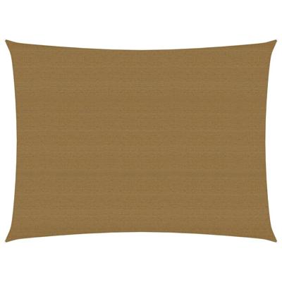 VidaXL Zonnezeil 160 g/m² 2,5x3,5 m hdpe taupe VidaXL Zonnezeil 160 g/m² 2,5x3,5 m hdpe taupe