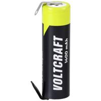 VOLTCRAFT A ULF Speciale oplaadbare batterij AA (penlite) U-soldeerlip, Geschikt voor hoge stroomsterktes NiMH 1.2 V 1400 mAh 1 stuk(s) - thumbnail