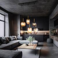Globo 6-lichts hanglampBlacky zwart - 15345-6A - thumbnail