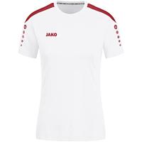 JAKO 4223K Shirt Power Km Kids - Wit/Rood - 116 - thumbnail