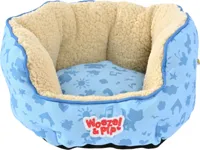 Slaapmand rond Woezel en Pip d40cm blauw - thumbnail