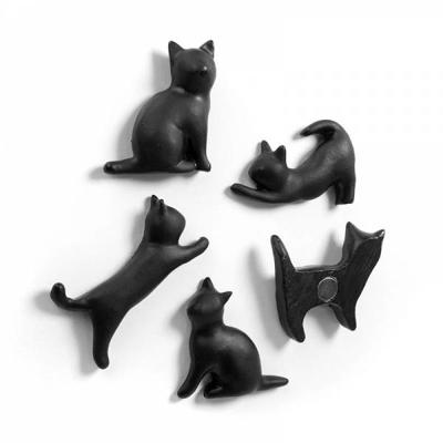 Zwarte Kat Magneten (set Van 5)