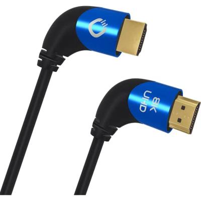 Oehlbach D1C42543 HDMI-kabel HDMI Aansluitkabel HDMI-A-stekker, HDMI-A-stekker 3.00 m Zwart 8K UHD, 90° haaks naar links, Afgeschermd (drievoudig) Oehlbach D1C42543 HDMI-kabel HDMI Aansluitkabel HDMI-A-stekker, HDMI-A-stekker 3.00 m Zwart 8K UHD, 90° haaks naar links, Afgeschermd (drievoudig)