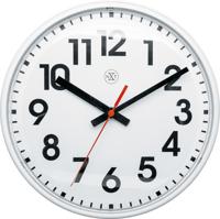 NeXtime NX-7308WI Wandklok NXT Diam. 26cm Kunststof Wit, Witte Wijzerplaat - thumbnail