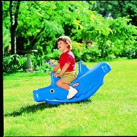 little tikes 487900070 Walvis Wipwap- Actief Spelen voor Kinderen - Eenvoudige Handgrepen en Stabiel Zadel voor Extra Veiligheid - Zitjes voor Maximaal 3 Kinderen - Duurzaam - Blauw,44.45 x 48.26 x 106.68 cm - thumbnail