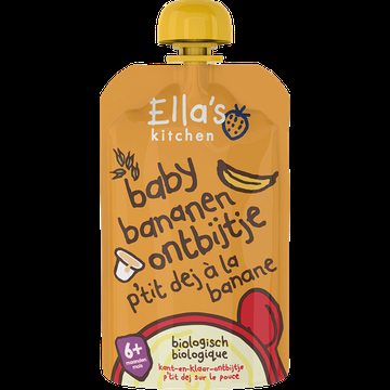 Ella&apos;s Kitchen Baby bananen ontbijtje 6+ biologisch 100 g bij Jumbo
