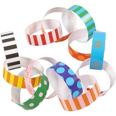 Creativ Company Slinger stroken, bedrukt, l: 16 cm, b: 15 mm, 400 stuk/ 1 doos - thumbnail