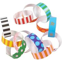 Creativ Company Slinger stroken, bedrukt, l: 16 cm, b: 15 mm, 400 stuk/ 1 doos - thumbnail