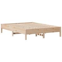 Bedframe zonder matras massief grenenhout 150x200 cm - thumbnail