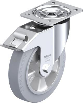 Blickle L-ALEV 200K-FI-SG Zwenkwiel met rem Wieldiameter: 200 mm Draagvermogen (max.): 400 kg 1 stuk(s)