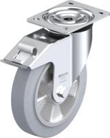 Blickle L-ALEV 200K-FI-SG Zwenkwiel met rem Wieldiameter: 200 mm Draagvermogen (max.): 400 kg 1 stuk(s) - thumbnail